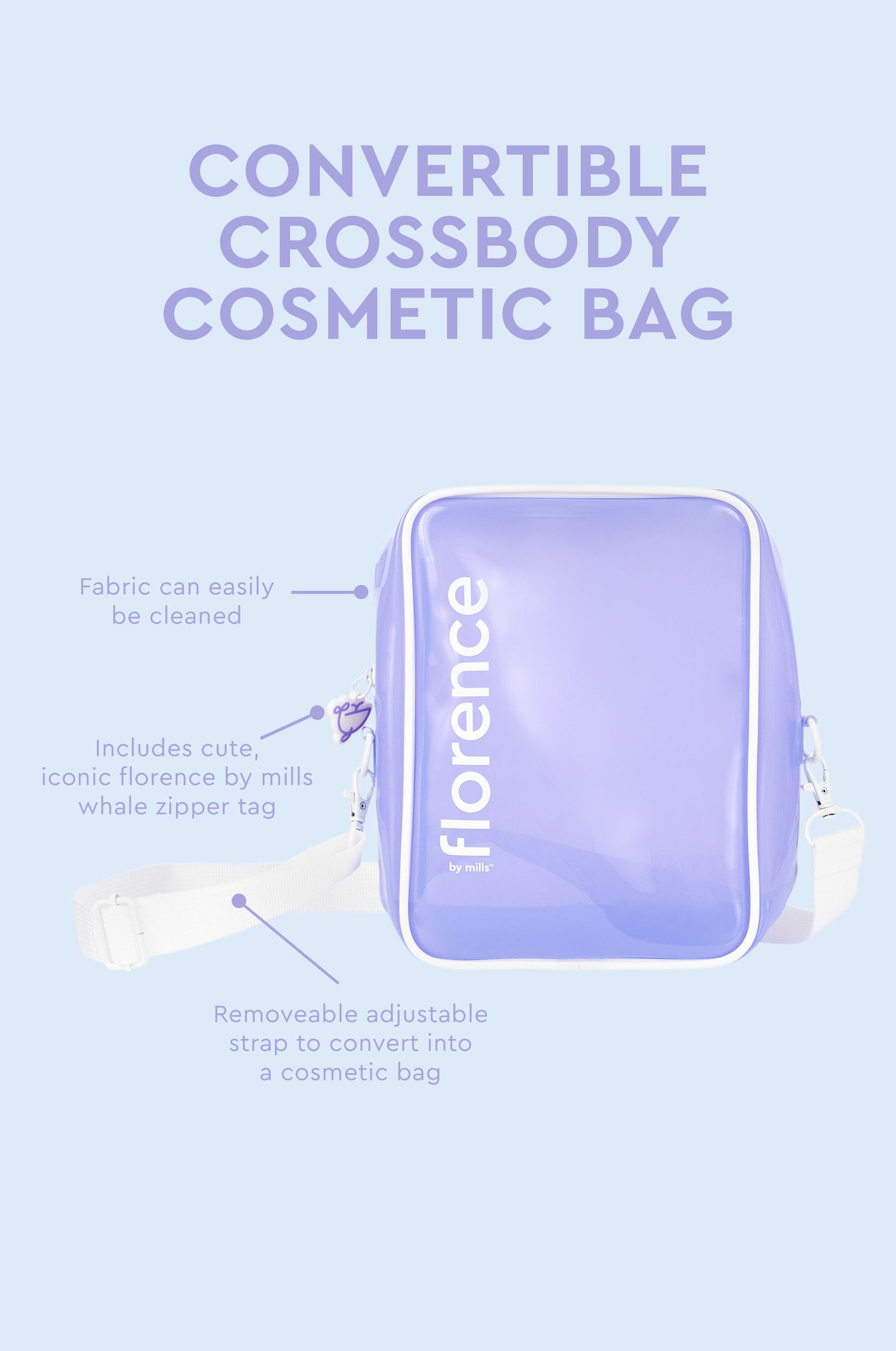 Convertible Crossbody Cosmetic Bag